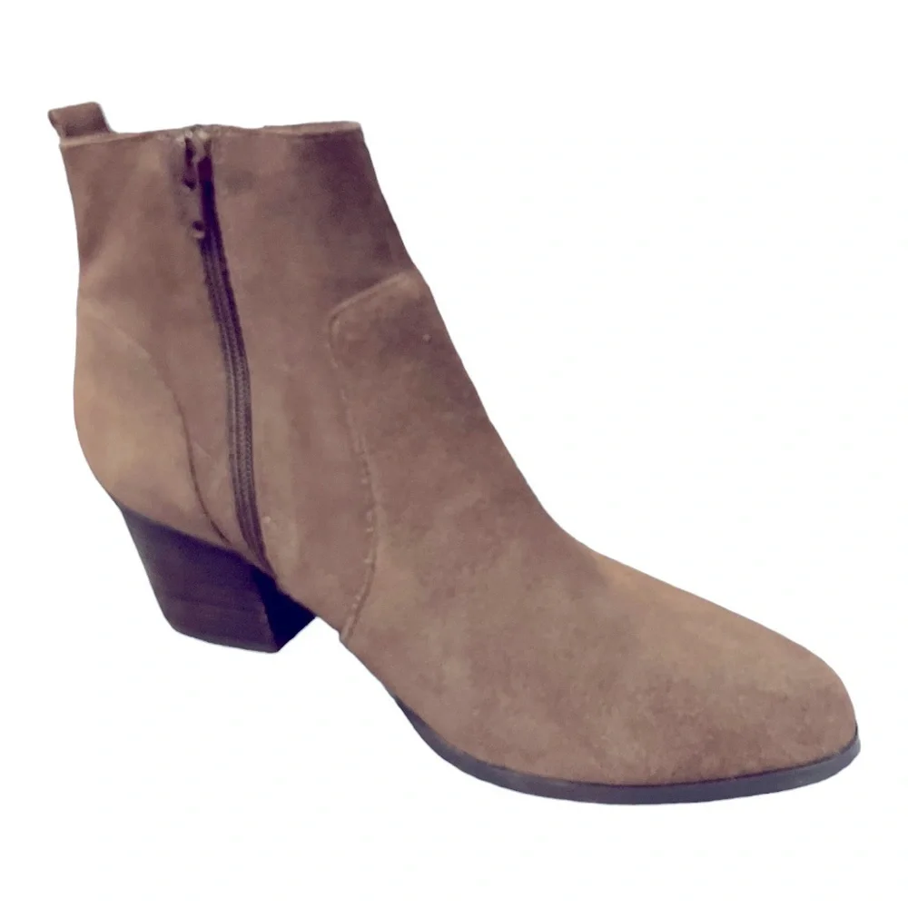 Crown Vintage Brown Suede Ankle Boots 8